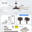 Ventilador techo 84pulg con luz inteligente Alexa moderno