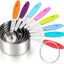 Set 8 Tazas Medidoras Acero Inox Antiderrap Apilable