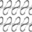 20 Pzas Mosquetones Mini S Doble Cara para Llavero Broche