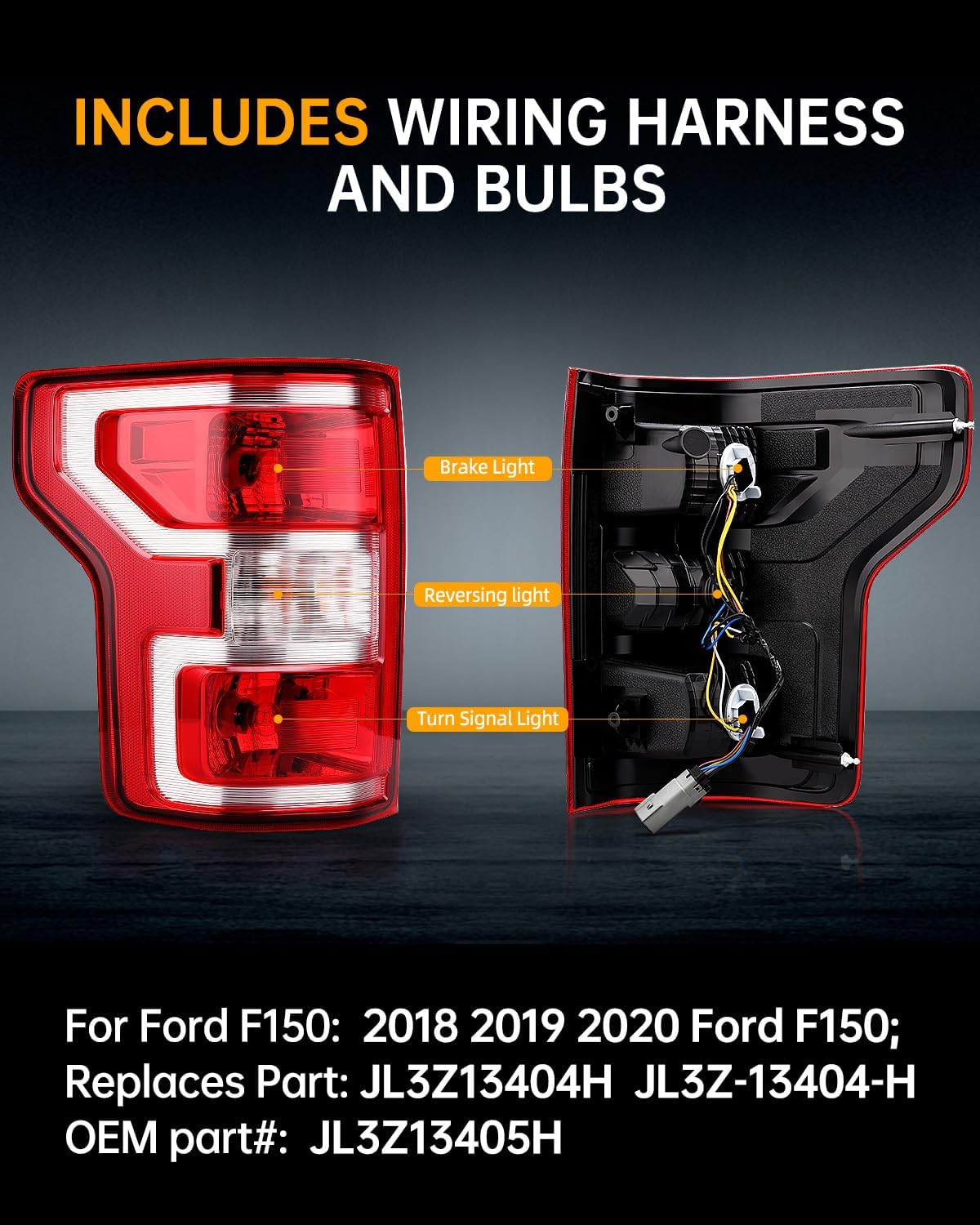 Luces traseras freno comp Ford F150 JL3Z-13405-H izq