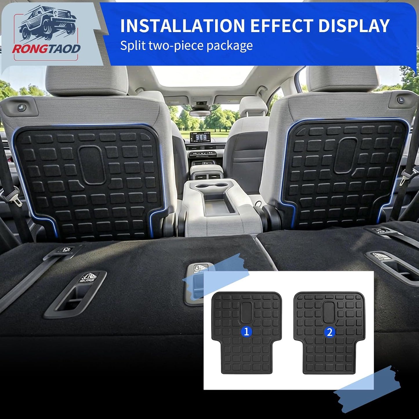 Protector asiento trasero Honda Pilot 23-26 7-8 asientos