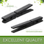 200 Pinzas Madera Resistentes para Colgar Ropa 4" Negro