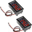 2 Pzas Voltímetro Digital 0-30V para Auto y Moto