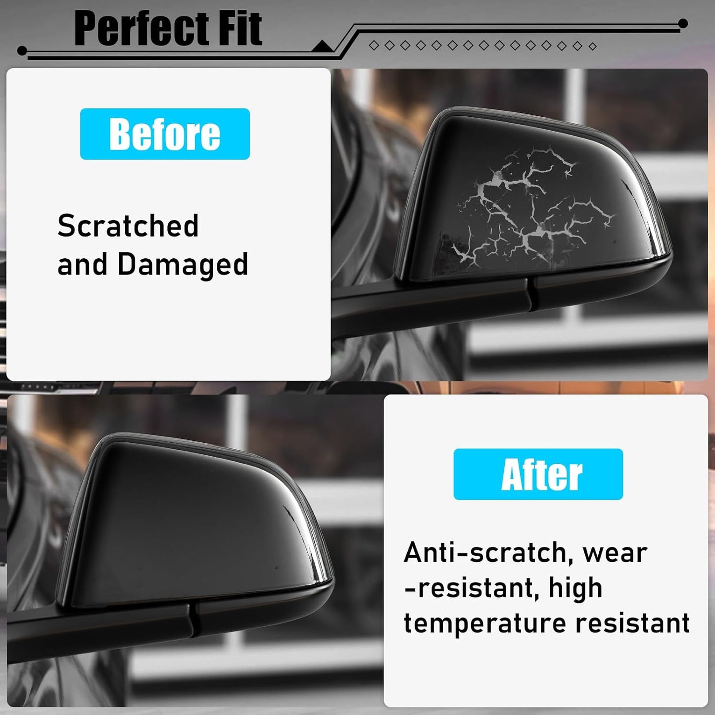 Repuesto tapa espejo retrovisor Tesla Model