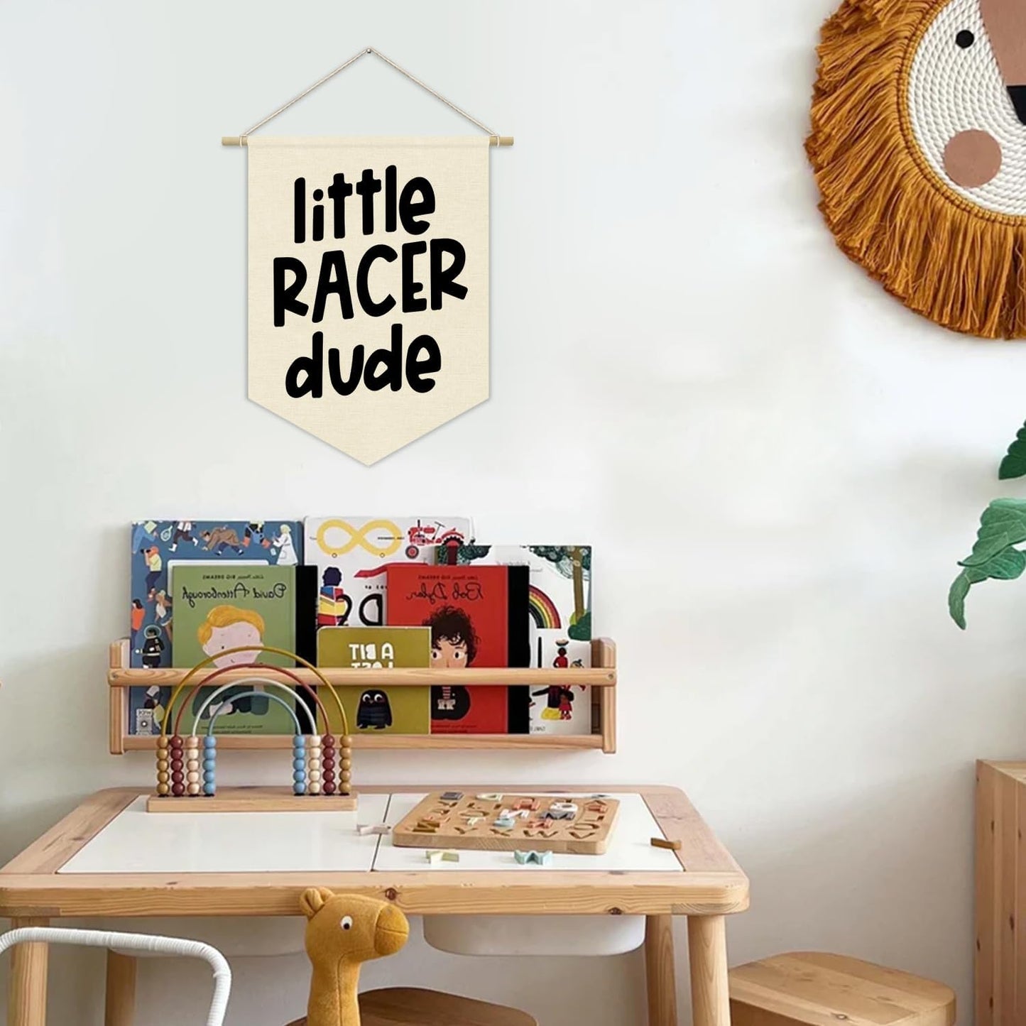 Pancarta lona decoración sala set niños