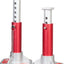 Soporte aluminio pasadores bloqueo 3 toneladas rojo/plata