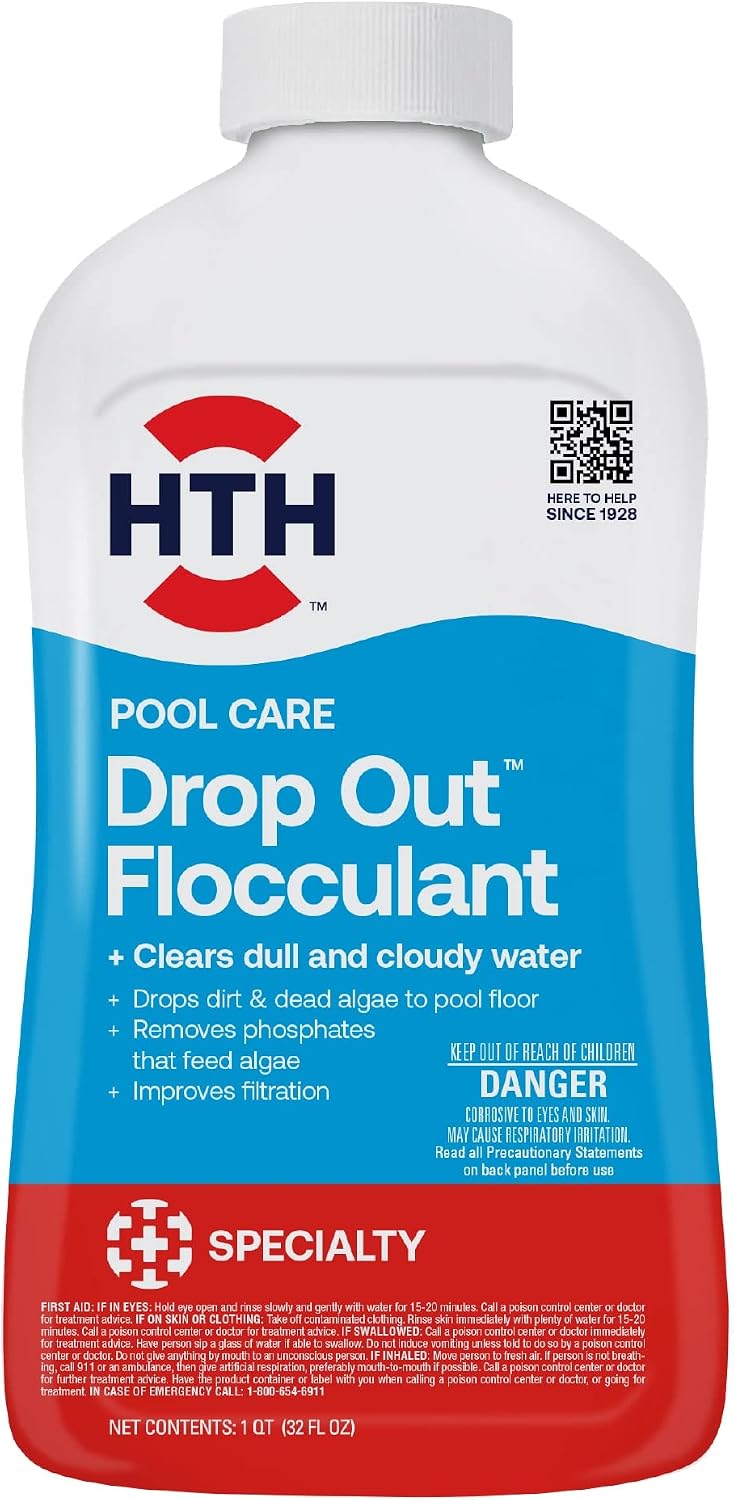Floculante para piscinas clarifica agua turbia