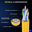 Cable Ethernet Cat6 UTP 10pies pack 10 amarillo