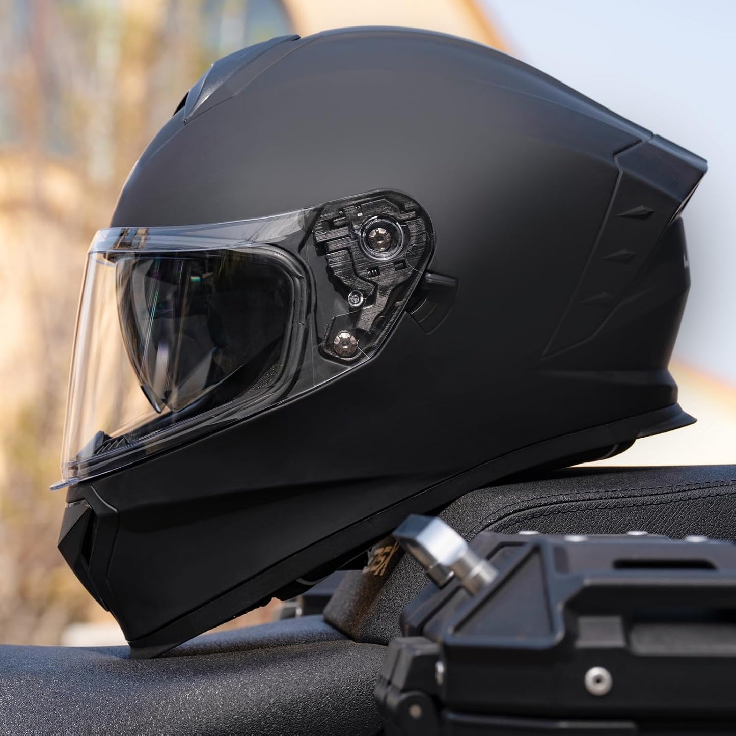 Casco integral motocicleta visor dual aprobado DOT