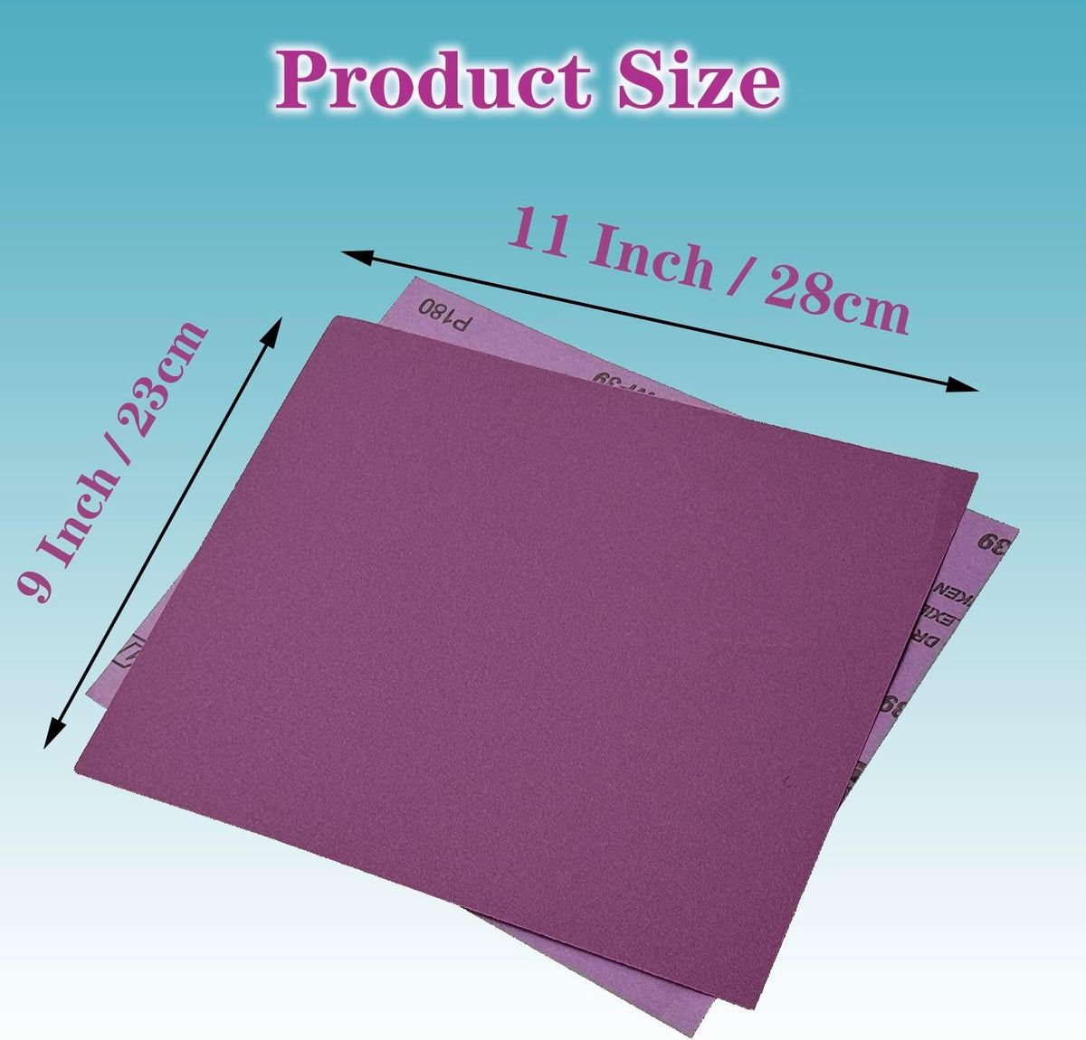 Papel lija 600 grano 9x11pulg 15pzas aluminio madera metal