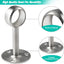 4 Soportes plateados para barra de armario 1" cortinas ducha