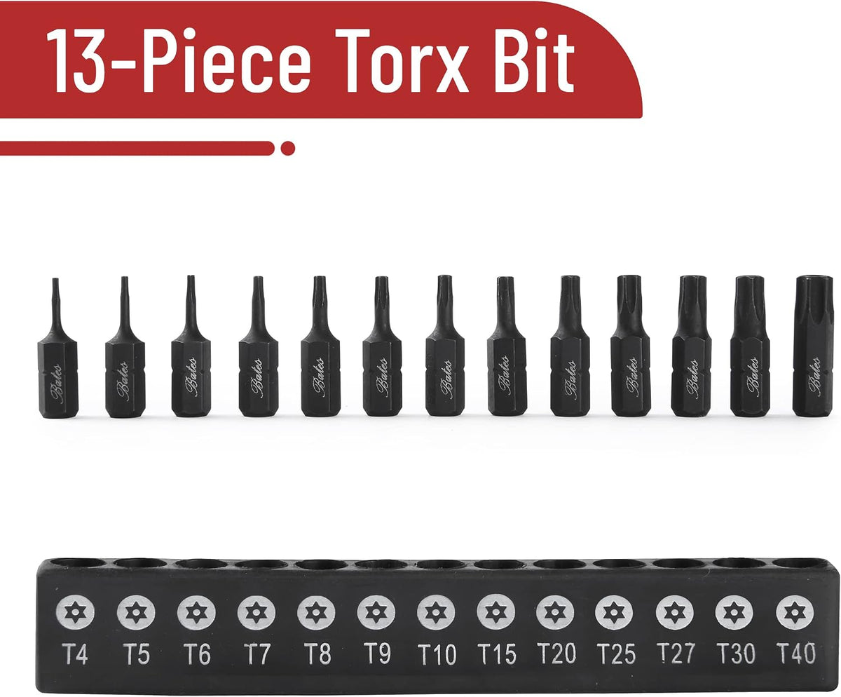 Set 13 Pzas Brocas Torx T4-T40 Seguridad