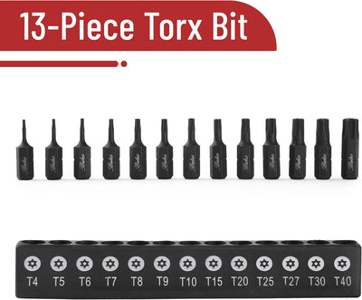 Set 13 Pzas Brocas Torx T4-T40 Seguridad