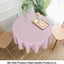 Mantel redondo lino algodón borla rosa 55pulg cocina