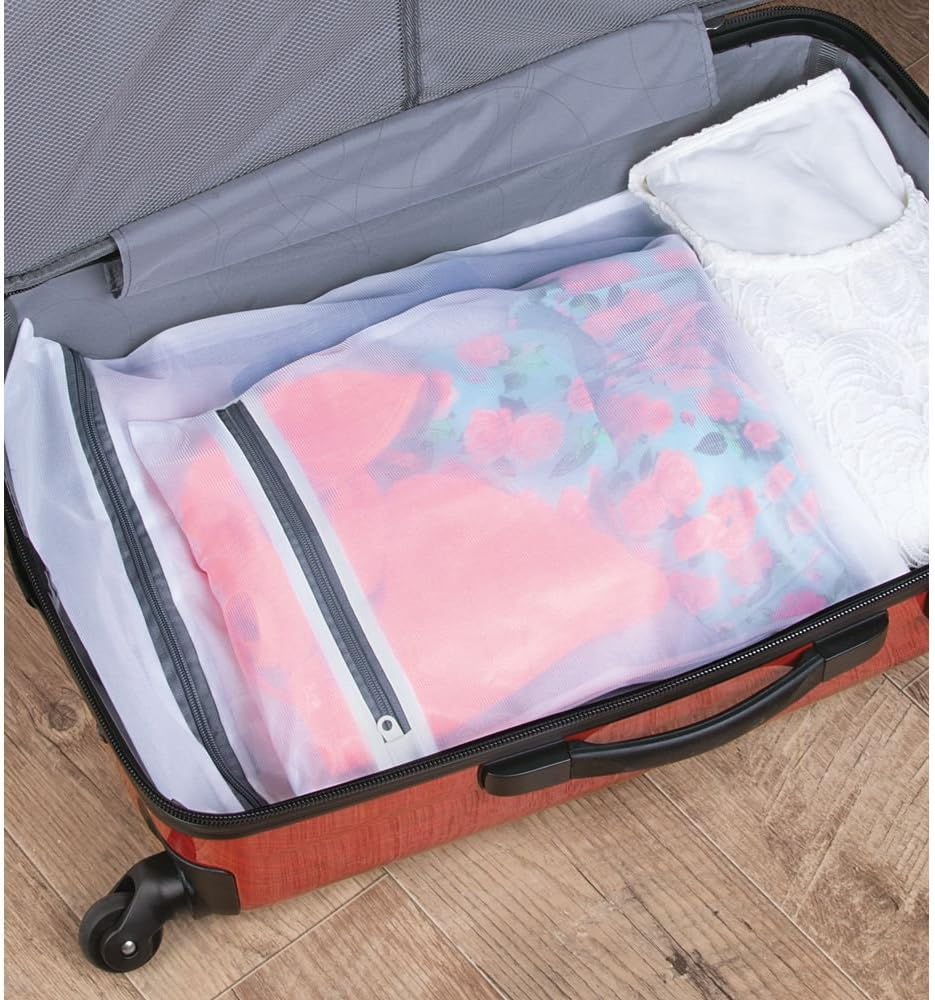 Bolsas malla lavandería con cremallera set 2 1 mediana