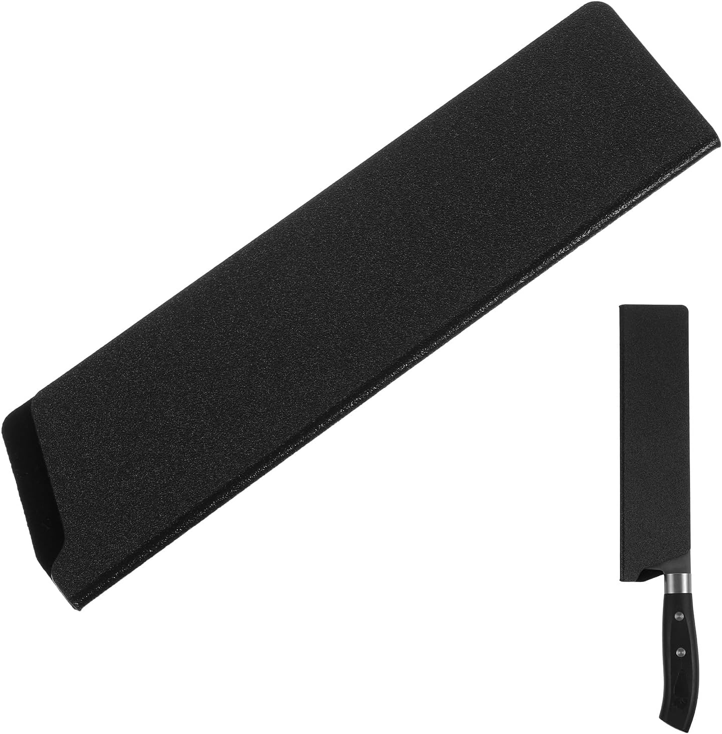 Funda para cuchillo de chef 8 pulgadas ABS negro con forro de fieltro