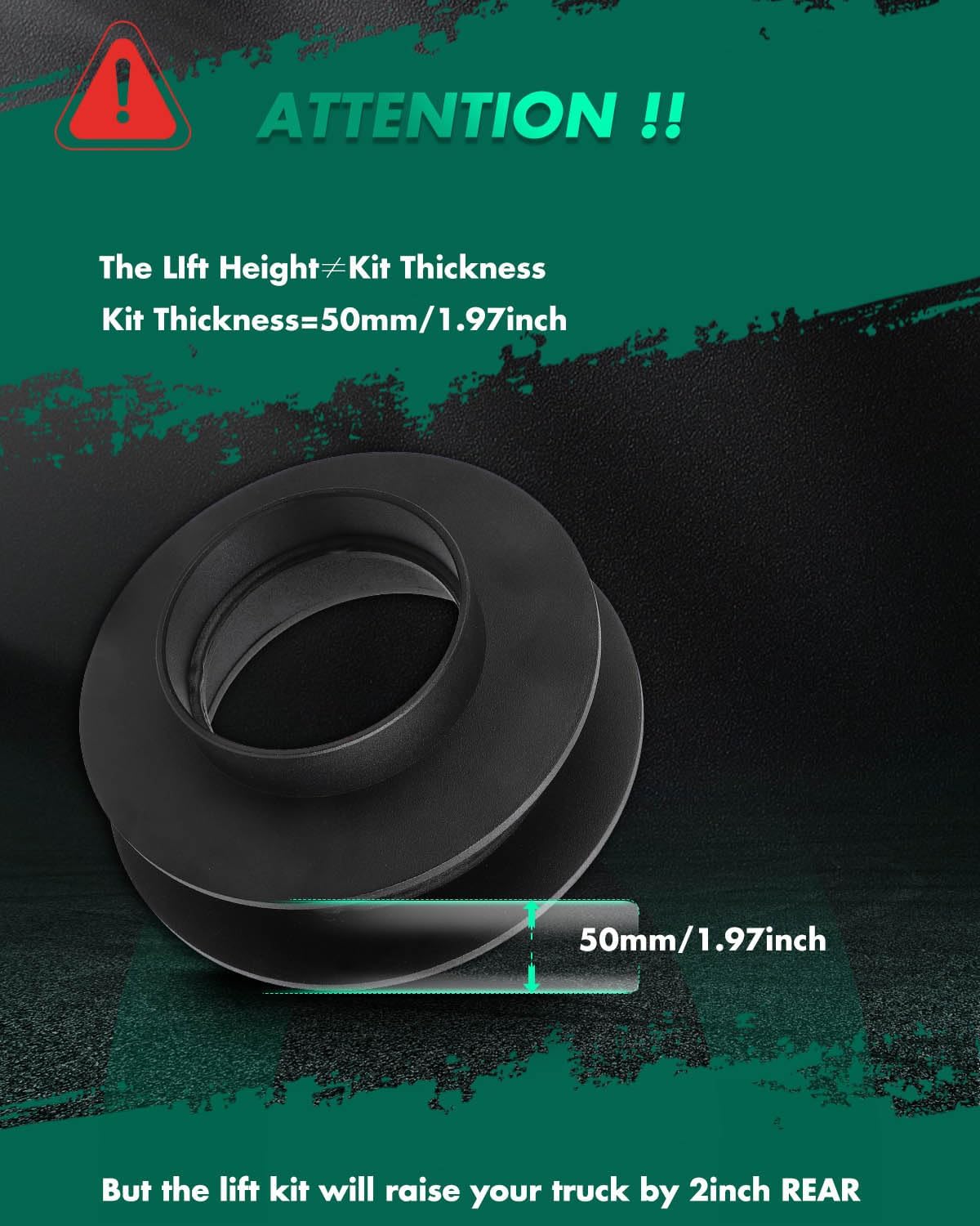 Kit elevación trasera Jeep Liberty KJ 2" 2002-07