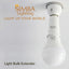 Extensor enchufe bombilla E26 2pulg blanco set 2