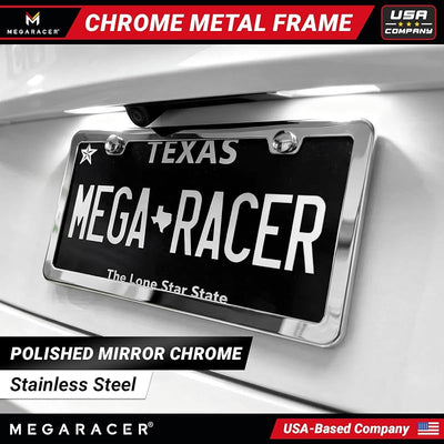 Set 2 Marcos Cromados para Placa Auto