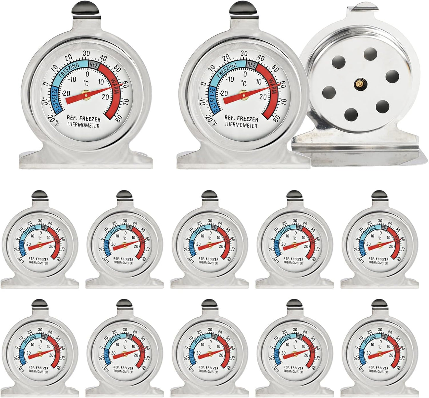 Pack 12 Termómetros Esfera Grande para Refrigerador