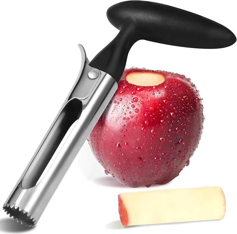 Herramienta descorazonadora manzana peras dentadura afilada negro