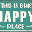 Letrero porche granja decoración metal 8x12" verde
