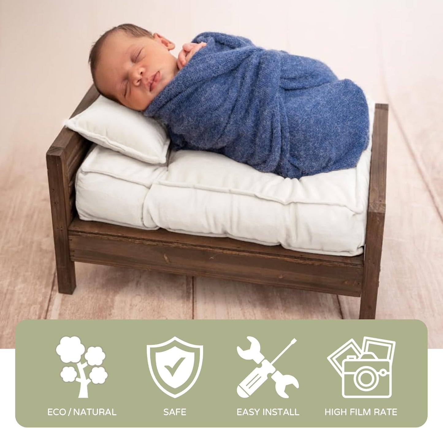 Accesorios fotografía bebé almohada colchón pequeño