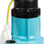 Bomba efluente 1/3 HP 115V 3540 GPH azul con flotador