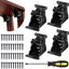 4 Soportes plegables patas mesa bisagras 0-90°