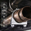 4 Abrazaderas Escape 2" Hierro Galvanizado
