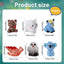 140 Mini Figuras Animales para Decoración de Muñecas