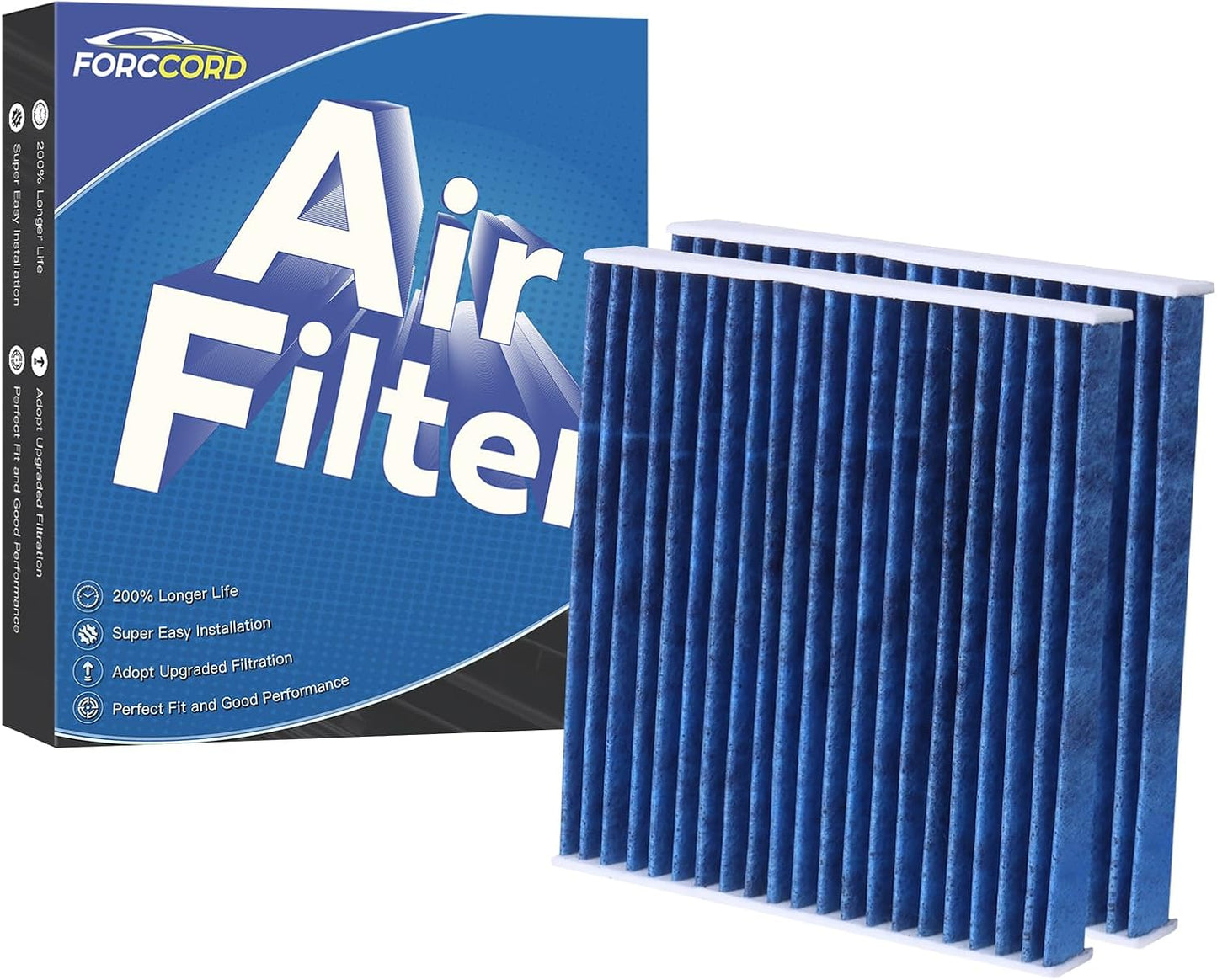 2 Filtros aire cabina HEPA Toyota Camry Corolla 4Runner