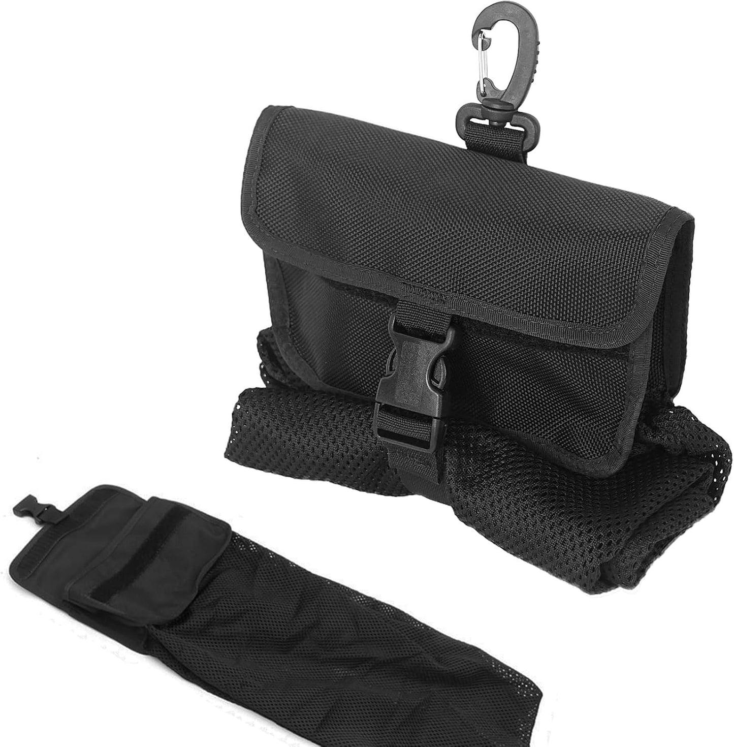 Bolsa malla buceo con clip D para deportes acuáticos