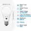 Bombilla LED A19 E26 60W blanco frío 6500K automática paquete 4