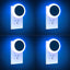 Luces nocturnas LED enchufable pared pack 4 sensor amanecer