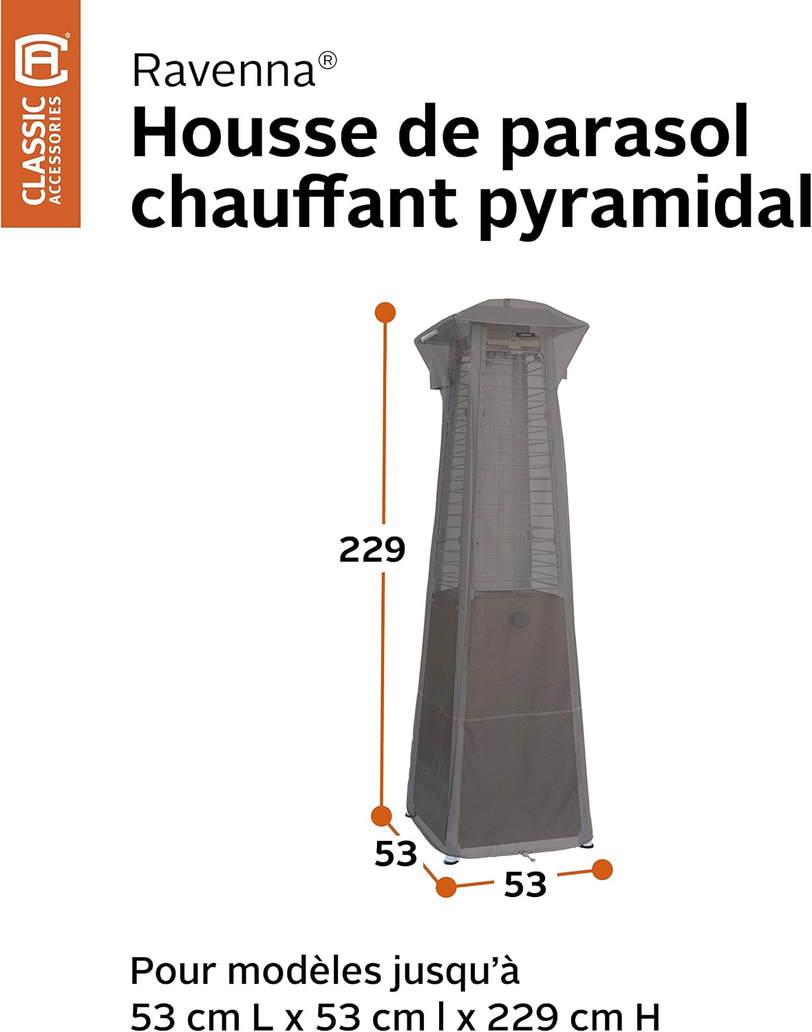 Funda calentador patio antorcha 21pulg resistente