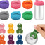 6 Abridores Latas Soda Con Tapas Silicona Resellables Popote