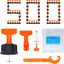 Kit nivelación azulejos 500+2000 espaciadores 1/16 acero