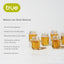 Vasos chupito reutilizables mason 1oz set 6 con asas