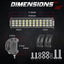 Barra LED 12" todo terreno 108W para Jeep