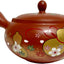 Tetera Kyusu Tokoname Roja 12oz Patrón Calabaza y Cerezo