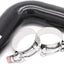 Acoplador codo 1.5" manguera silicona con abrazaderas T