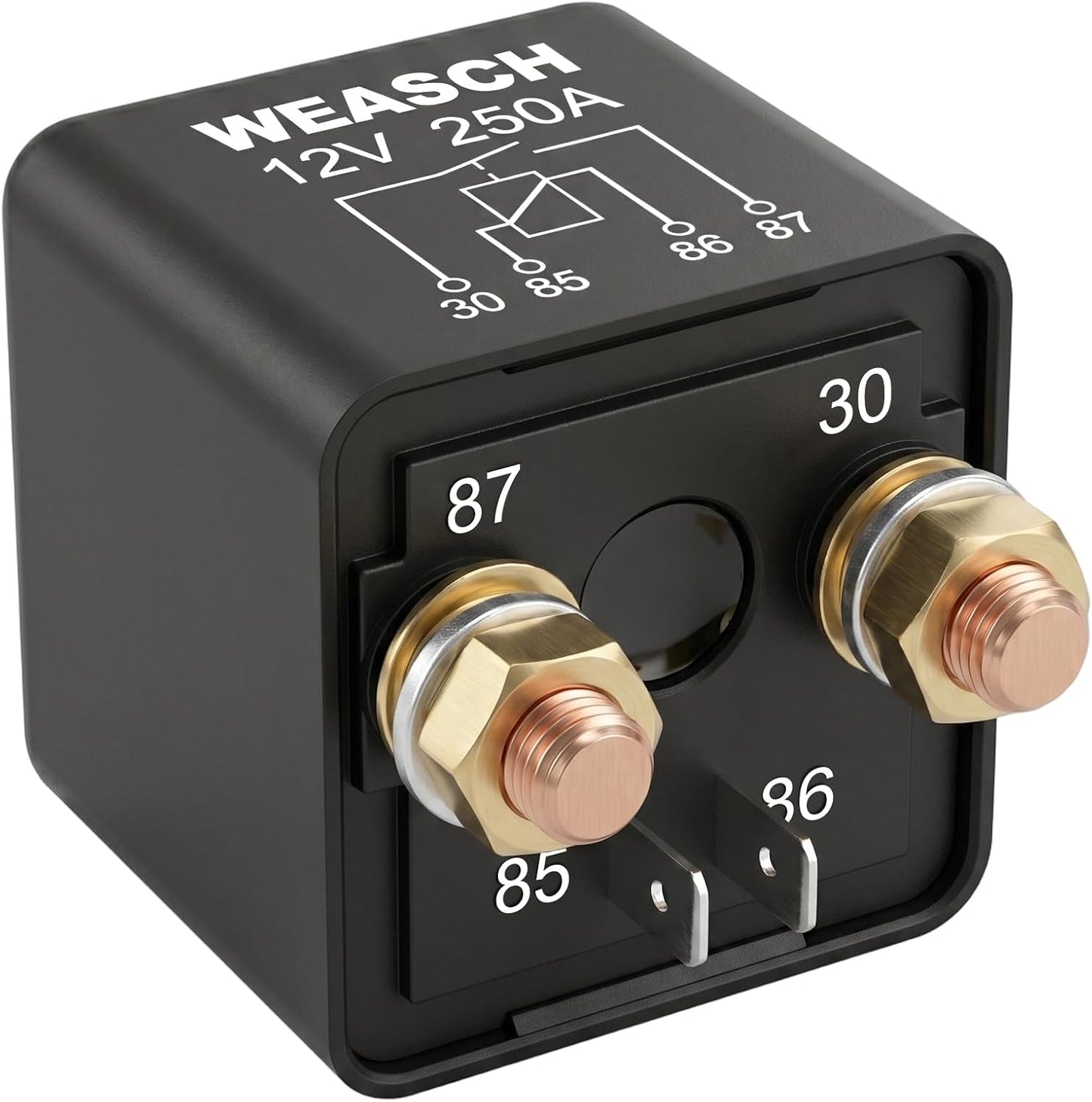 Relé arranque 12V 250A 4 pines automotriz