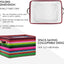 Cesta almacenamiento sarape rayas con asa plegable
