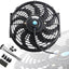 Set 2 Ventiladores Eléctricos 12V 12" Negro