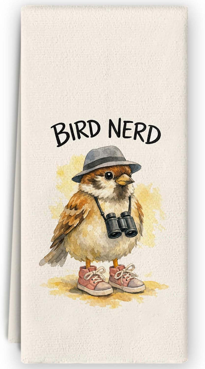 Toallas de cocina Bird Nerd para amantes de los pájaros