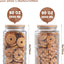 Set 2 Tarros Vidrio 87.9oz Tapa Hermética