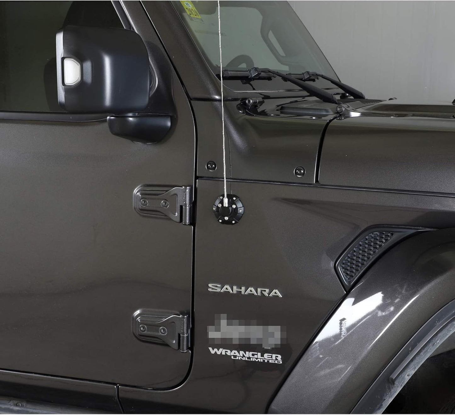 Cubierta base antena Jeep Wrangler 07-25 ABS negro