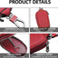 Funda llave automóvil cuero con gancho y bolsa cremallera rojo