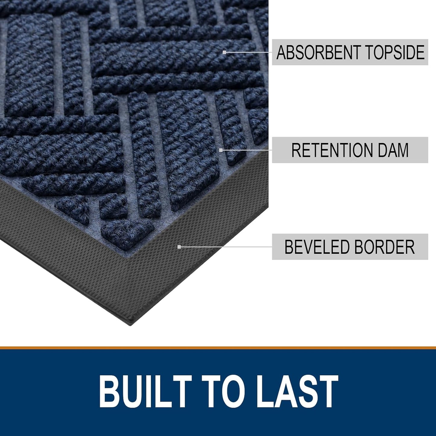 Alfombra goma natural antiderrap puerta principal